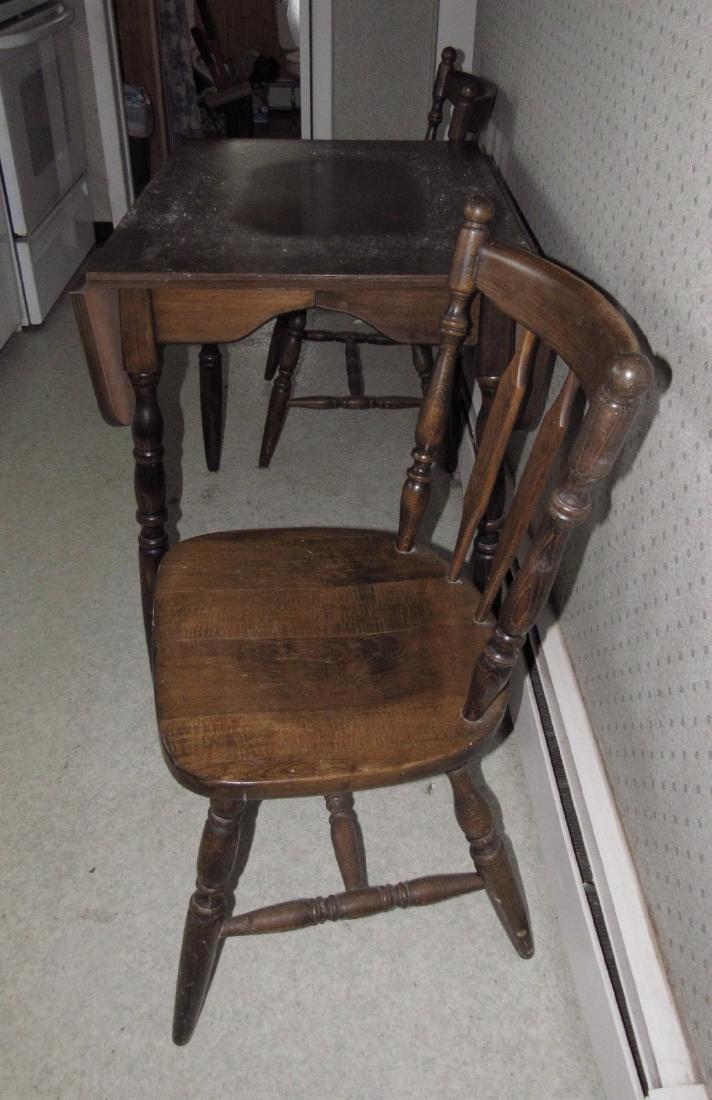 Pine Kitchen Table and 2 Chairs (1 of 3)