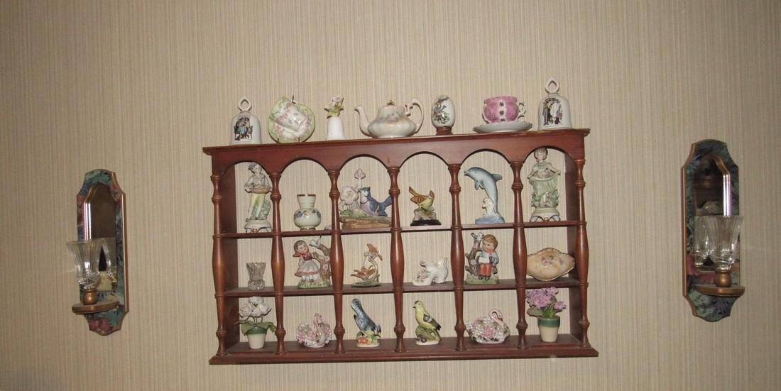 Knick Knacks Birds Bells Cups Saucers Shelf Lot (1 of 6)