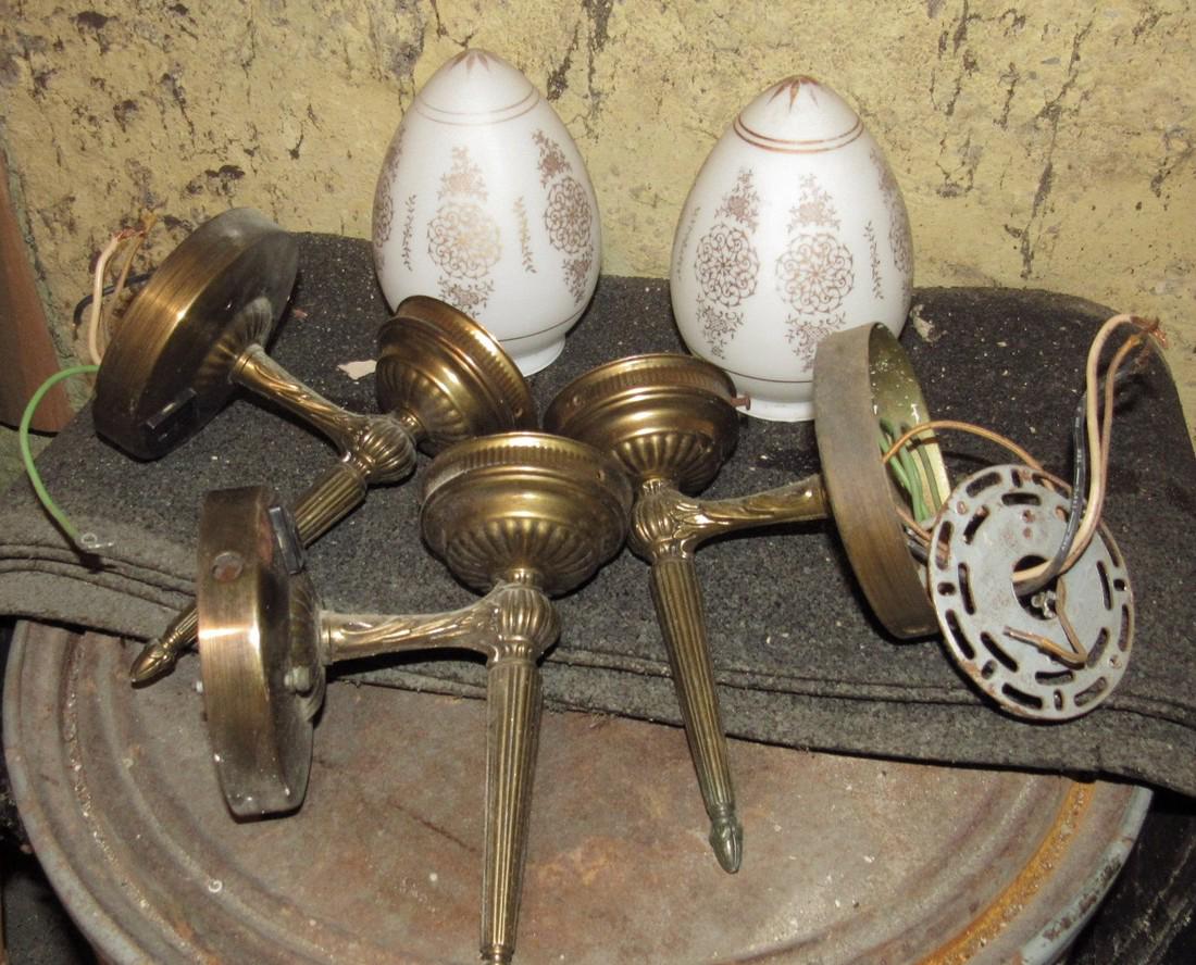 3 Mid Century Wall Sconce Lights (1 of 3)