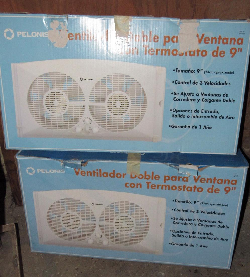 2 Twin 9" Window Fans (1 of 1)