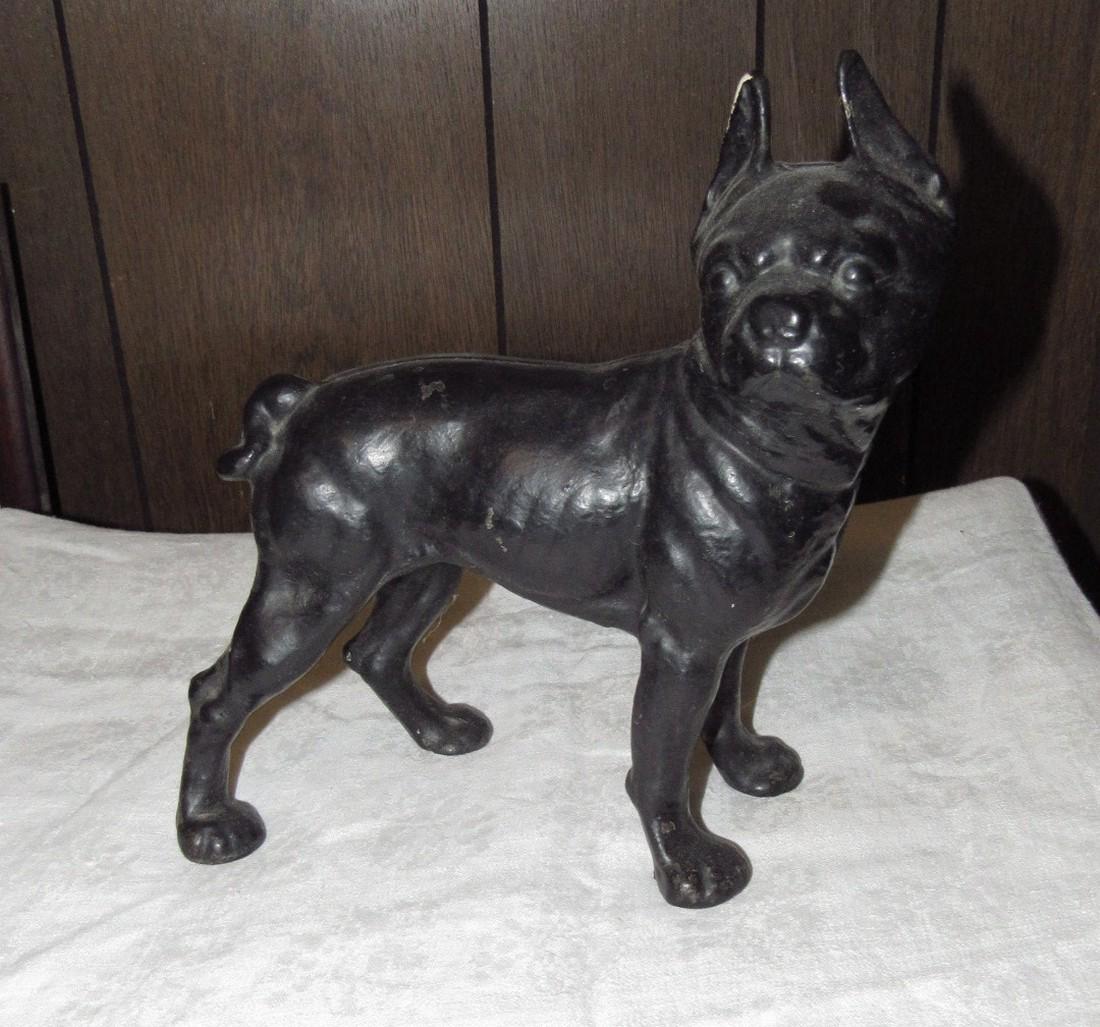 Antique Cast Iron Bull Dog Doorstop (1 of 1)