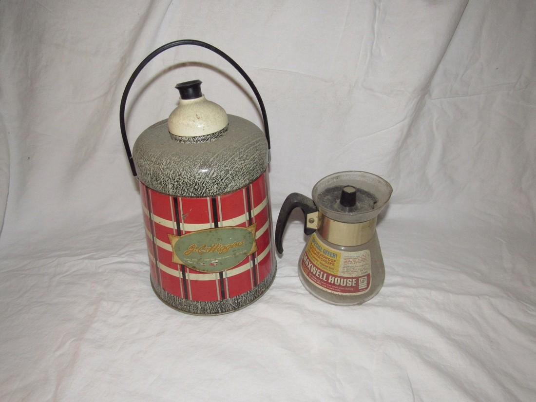 Maxwell House Coffee Pot & Higgins Cooler (1 of 1)