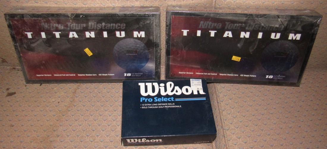 Nitro Tour Titanium & Wilson Pro Select Golf Balls: Getting all 4 packs