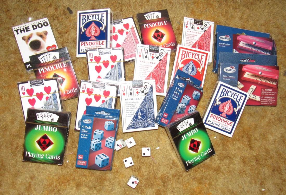 Lot of Playing Cards & Dice: Cards and Dice