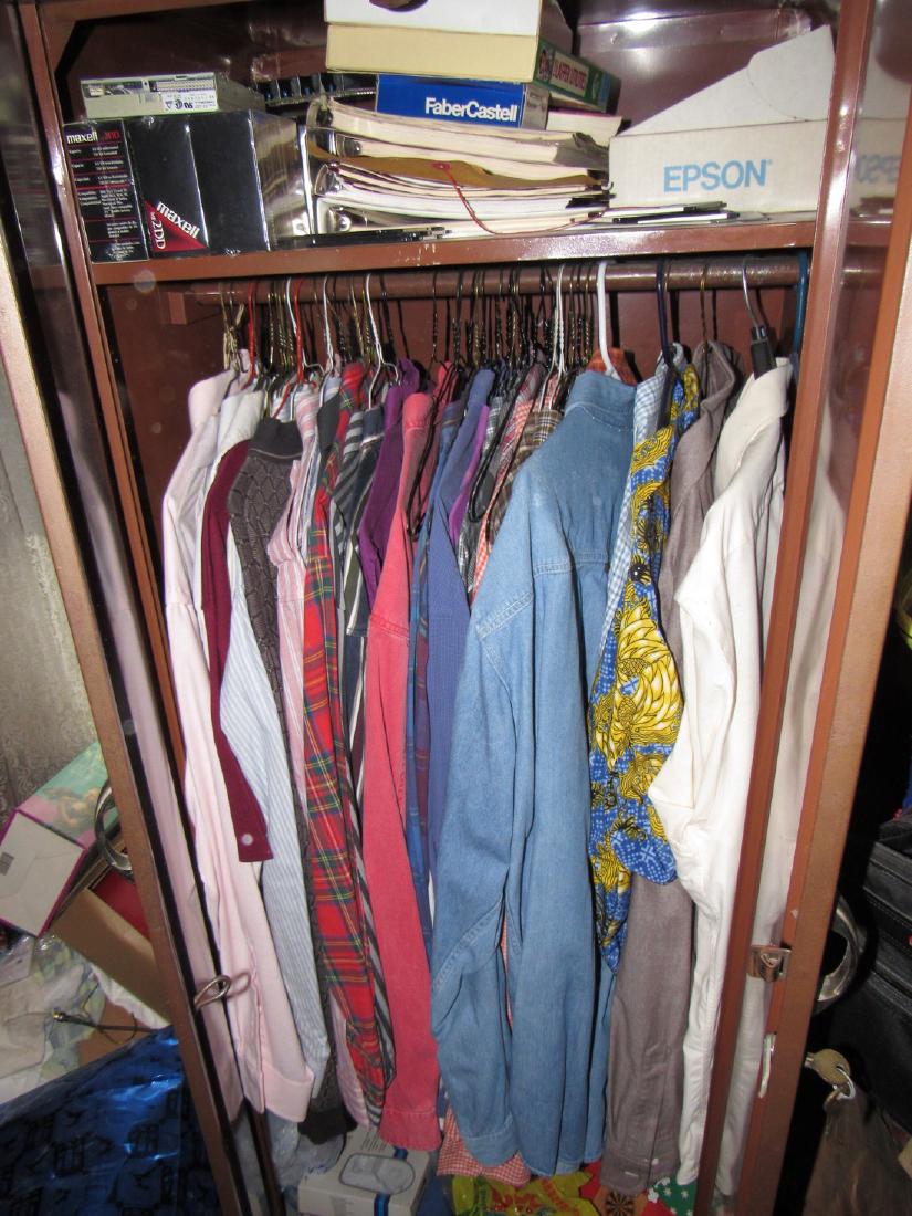 Clothing Closet & Cabinets Contents Lot (1 of 3)
