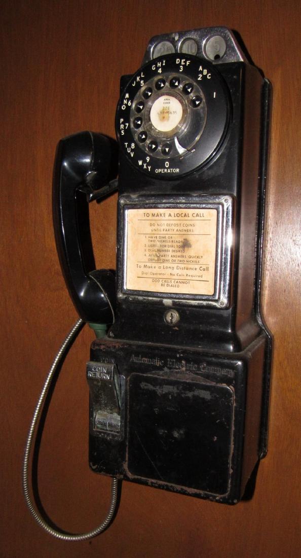 Automatic Electric Company Coin Op Telephone (1 of 1)