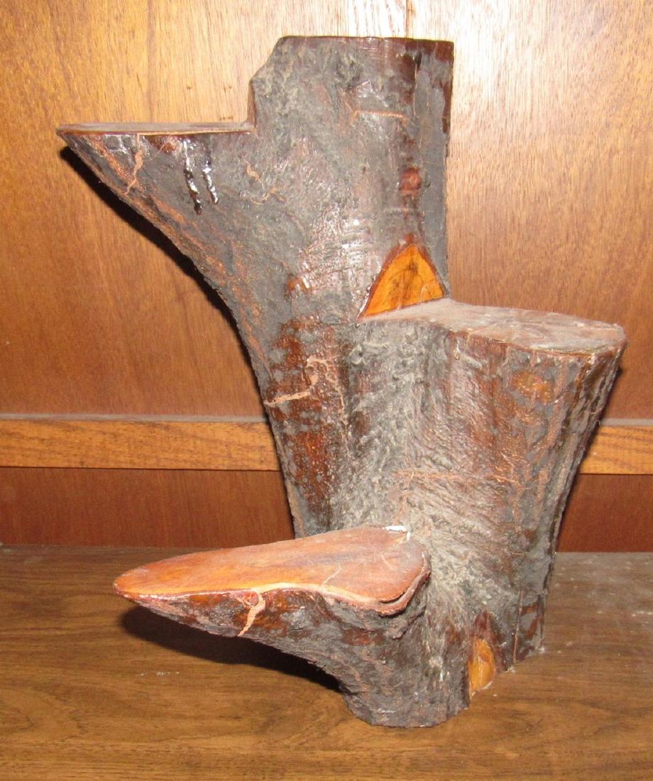 Stump Plant Stand Knick Knack Shelf (1 of 3)