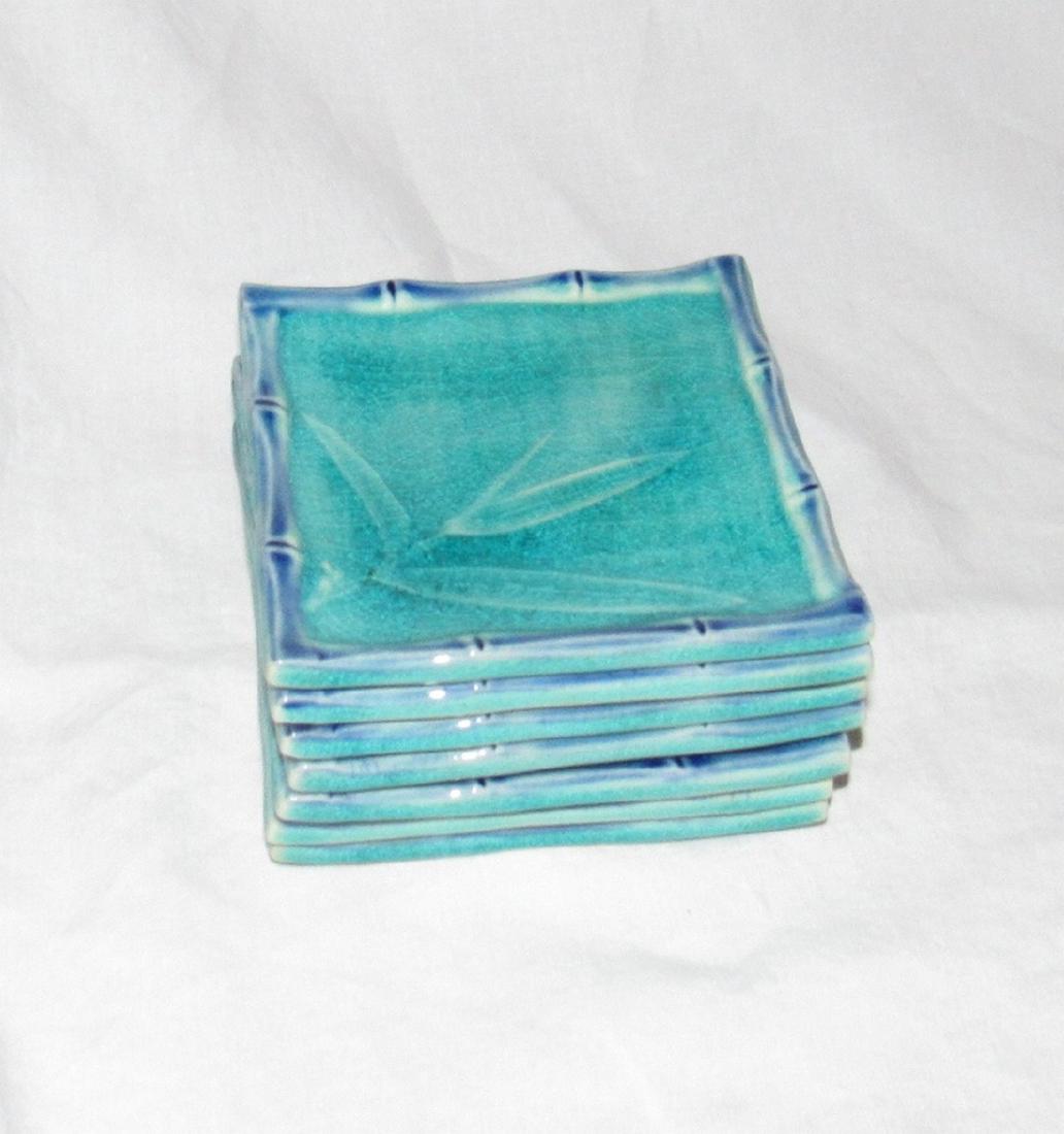 Oriental Coasters / Plates: Approx. 4 3/4" x 4 3/4"