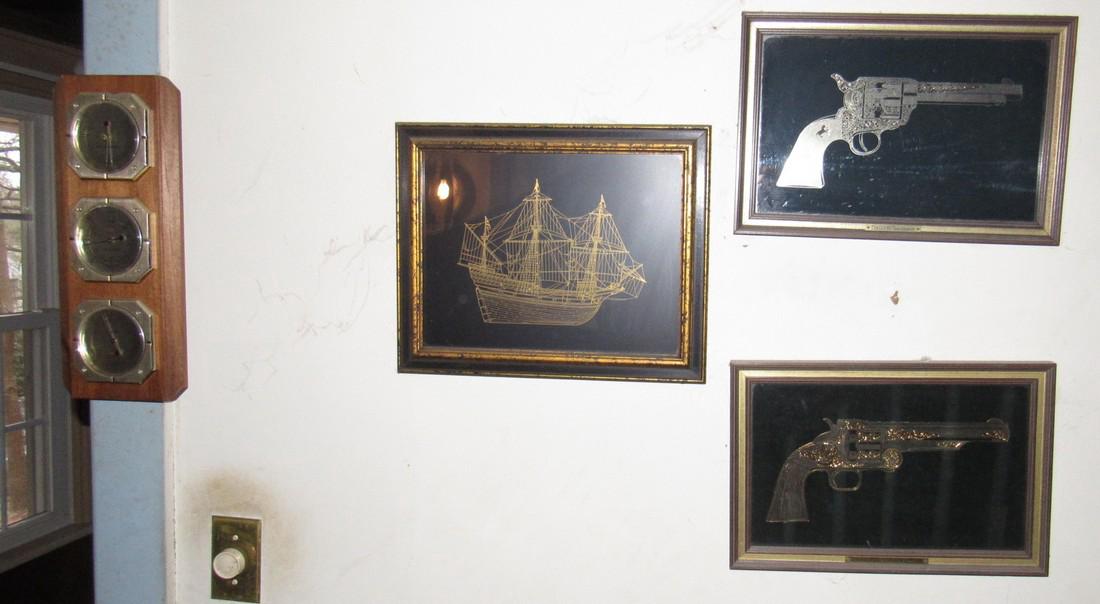 Franklin Mint Colt Etching  Sterling Silver & Gold (1 of 9)