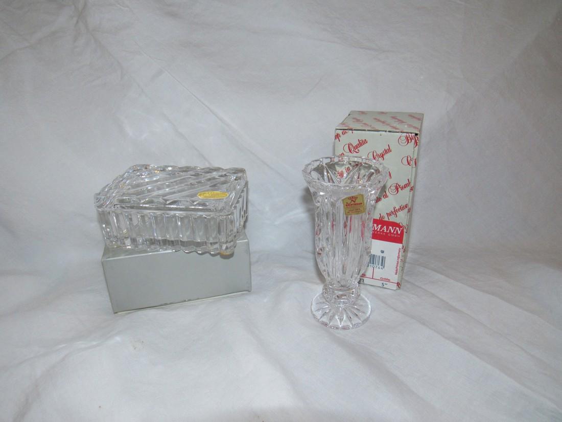 Nachtmann Crystal Vase & Lead Crystal Candy Dish (1 of 2)