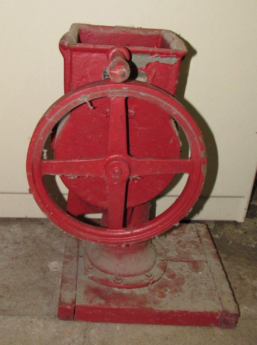 Little Giant Model 23 Ice Breaker Grinder: Approx. 18" tall and has a 6"x6" opening