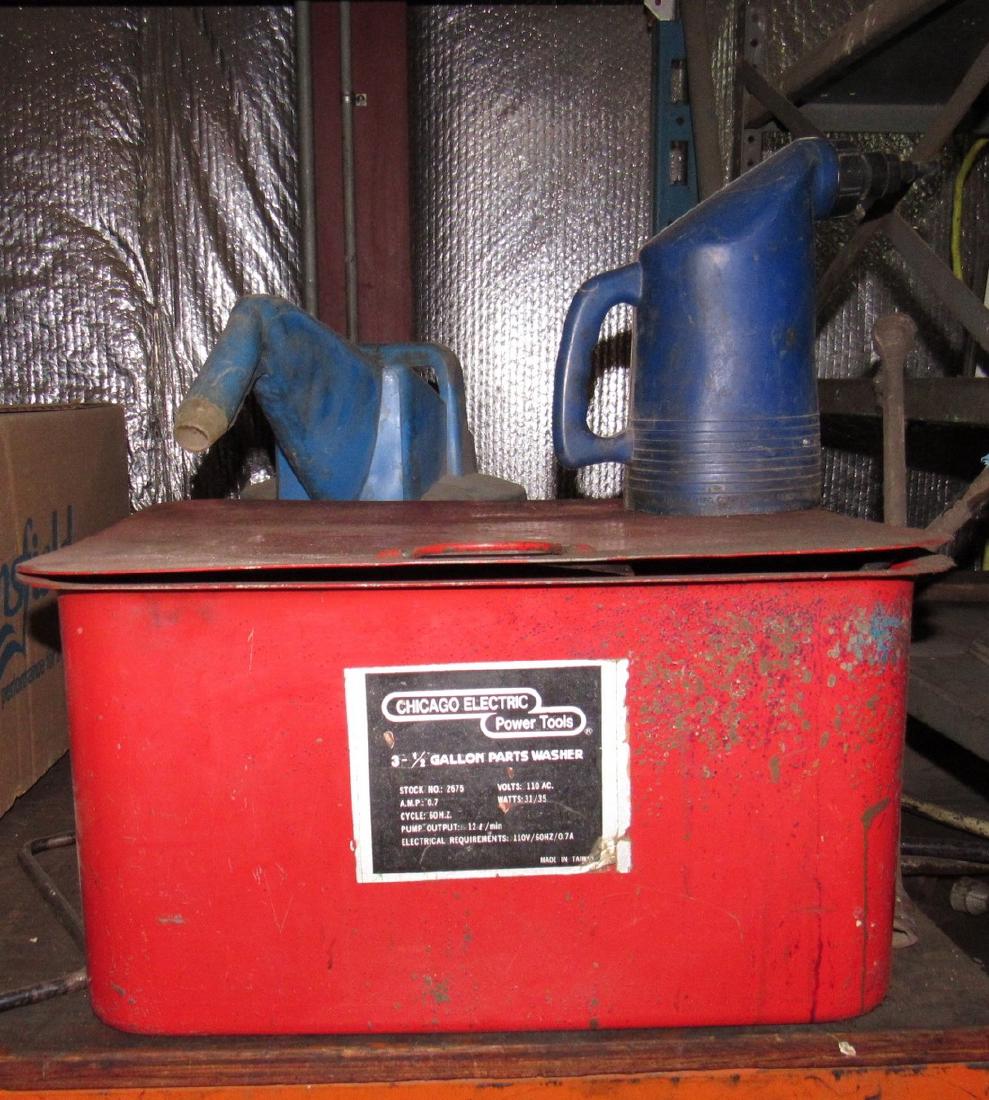 Chicago Electric Parts Washers & Cans (1 of 3)