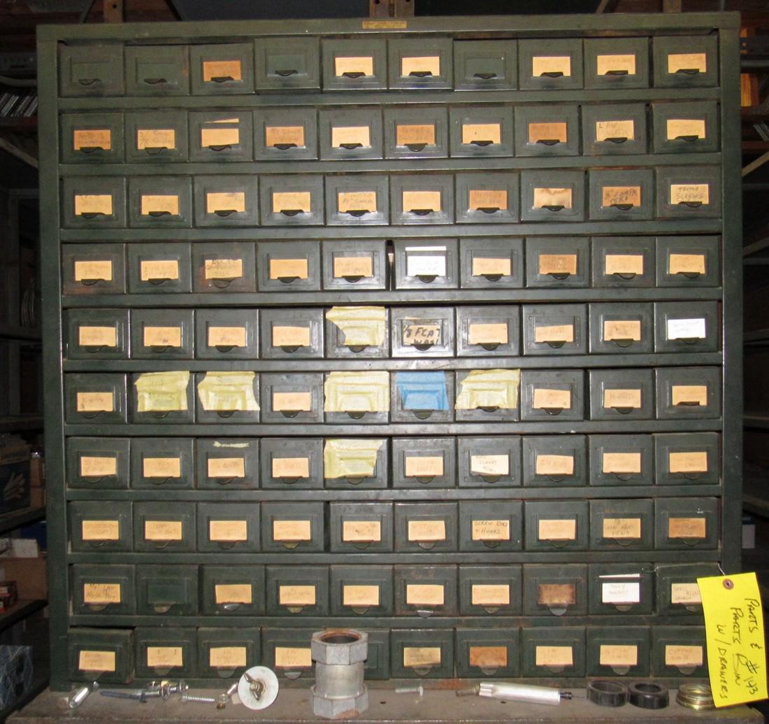 Vintage Hobart 100 Drawer Industrial Parts