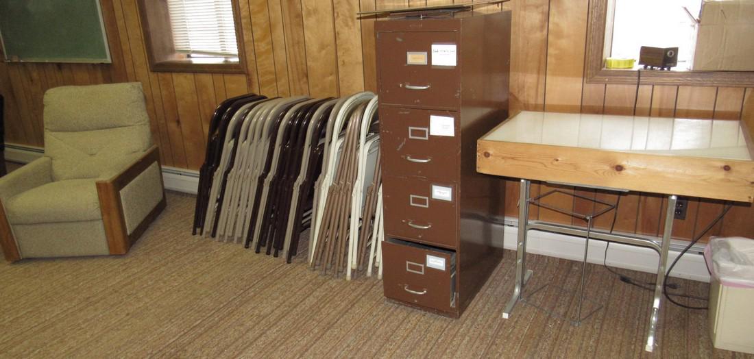 File Cabinet Folding Chairs & Table (1 of 2)