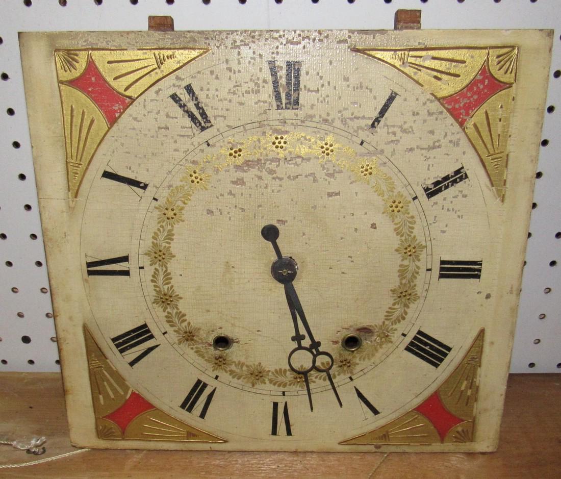 Early Wooden Movement Clockworks Clock (1 of 3)