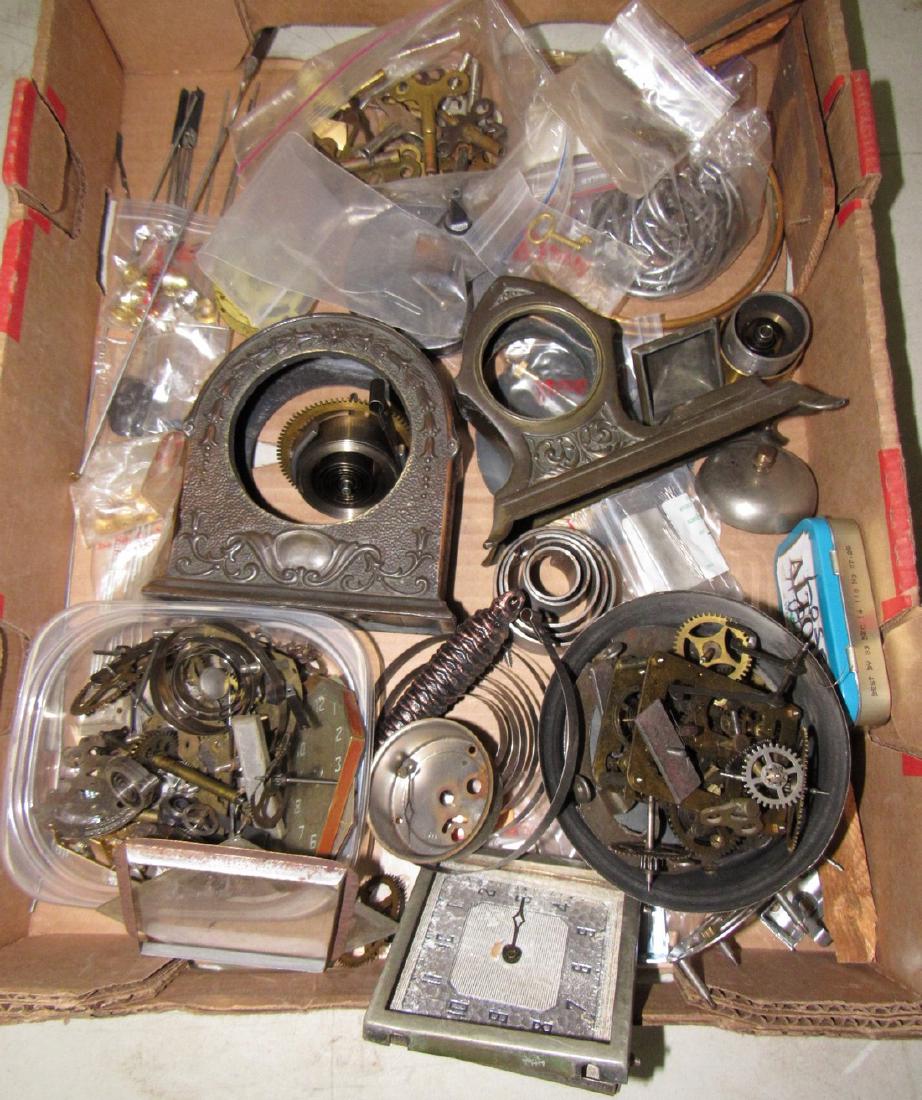 Clock Cases Movements Keys Weights Parts Lot (1 of 6)