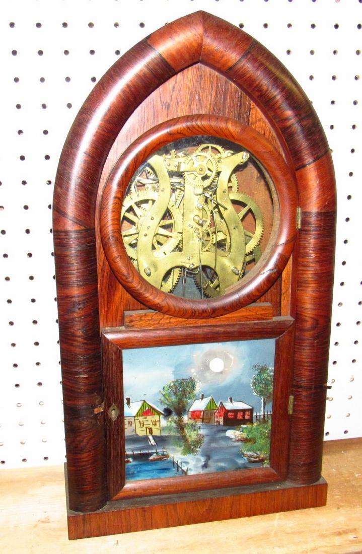 Doric 8 Day Ingraham Mantle Clock Rosewood (1 of 5)