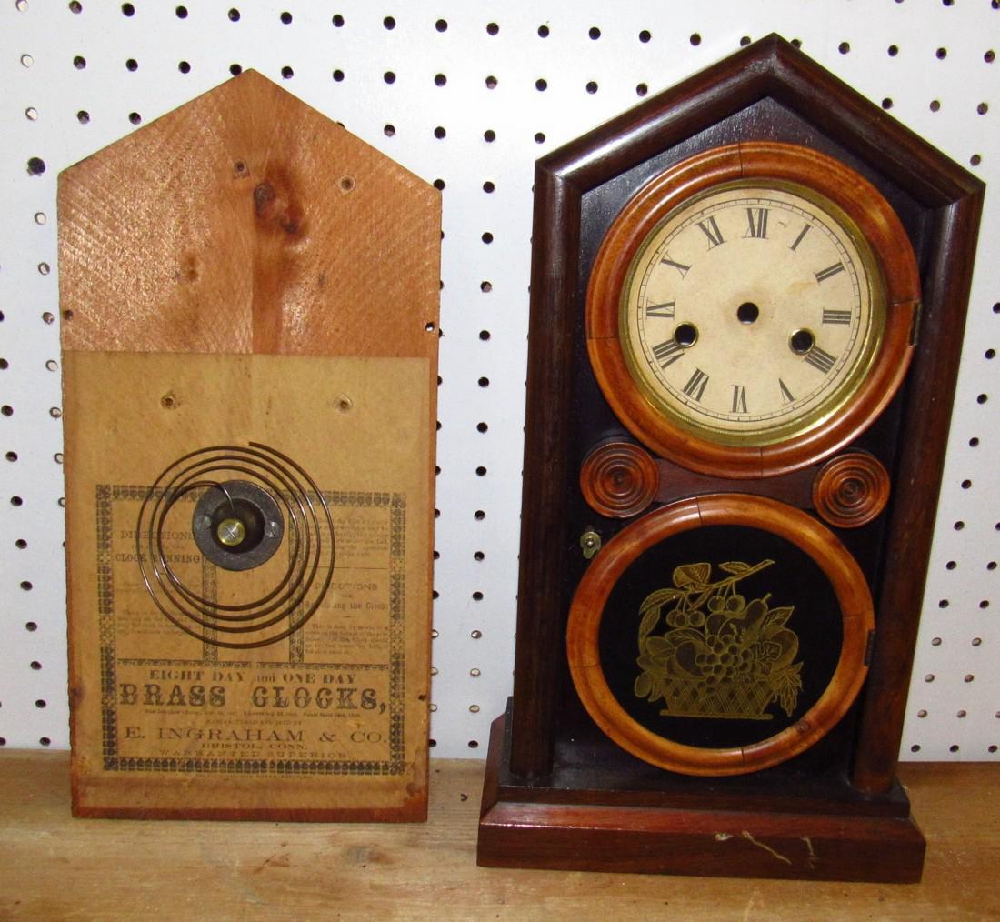 Ingraham 8 Day Cathedral Clock Case (1 of 5)