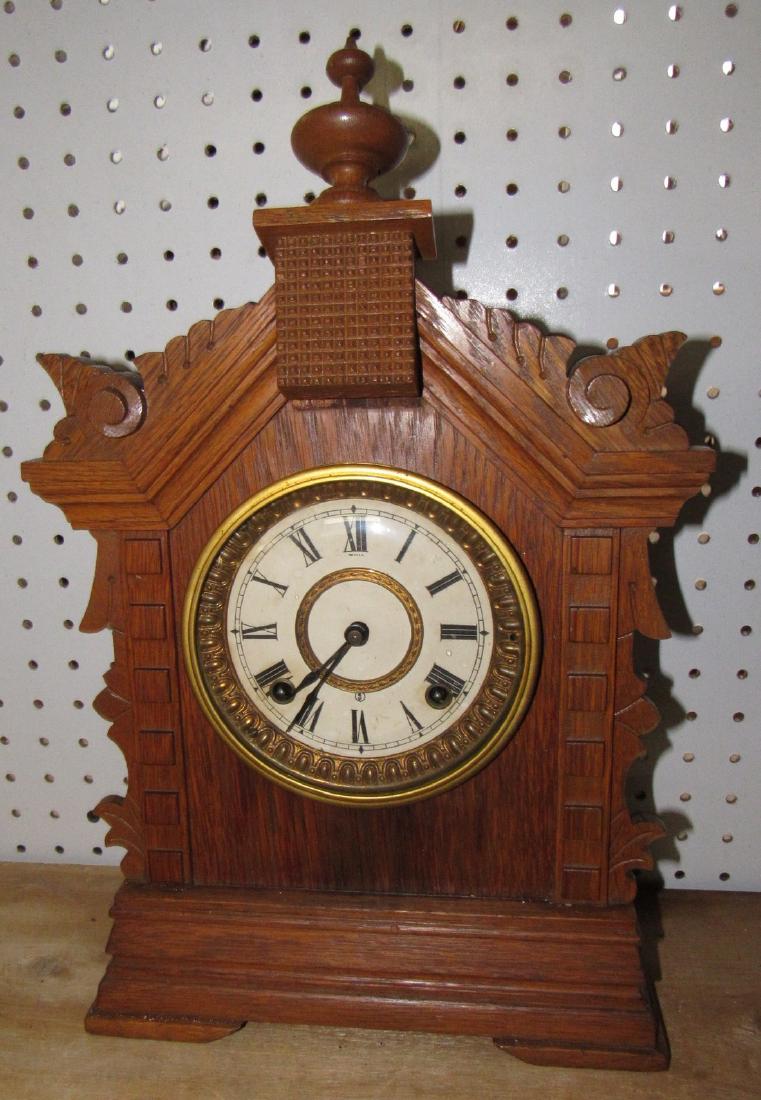 Oak Ansonia Clock Co. Toronto Cabinet Series Clock (1 of 4)