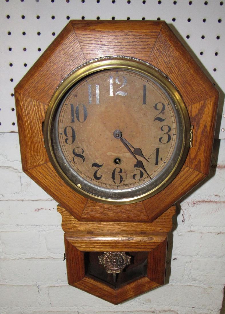 Sessions Short Drop Octogon Regulator Clock (1 of 3)