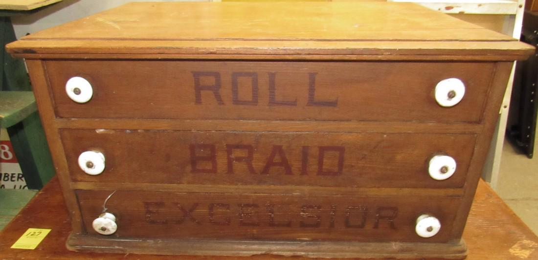 Excelsior Roll Brand Cabinet: Approx. 17" x 23 1/2" x 12" tall