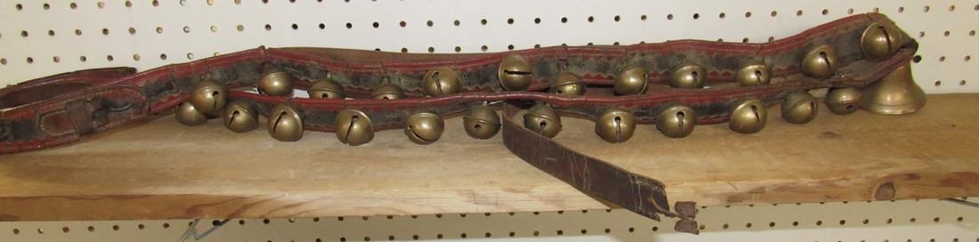 Leather Strap of 25 Brass Bells (1 of 2)