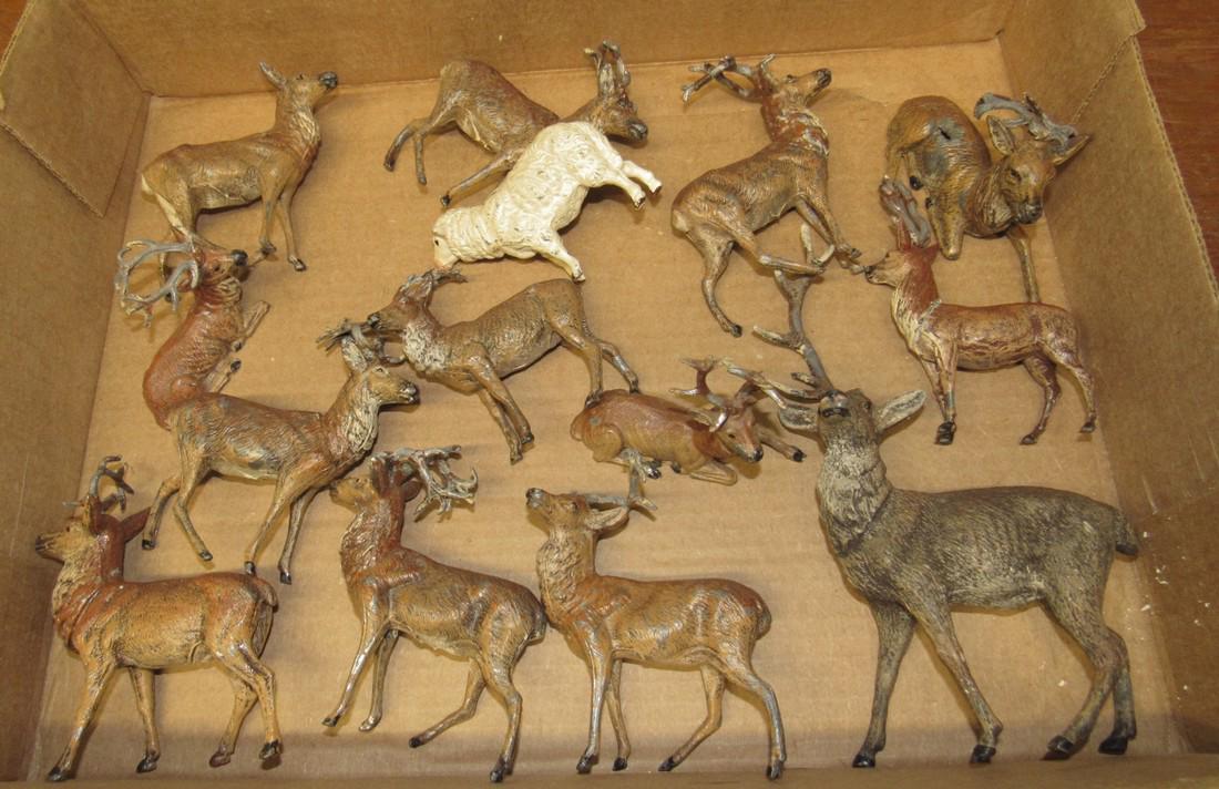 Lot of Lead Deer Figurines (1 of 3)