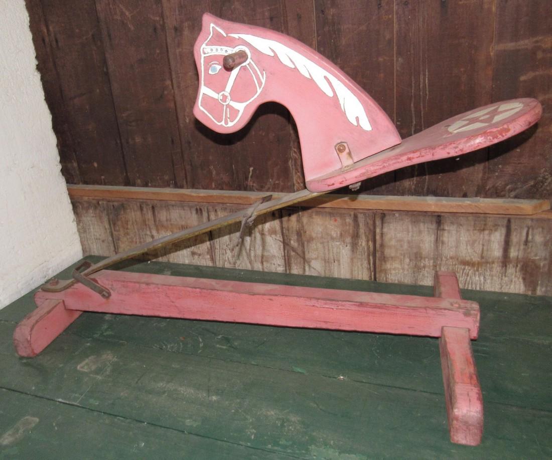 Spring Rocking Horse: Approx. 38" long