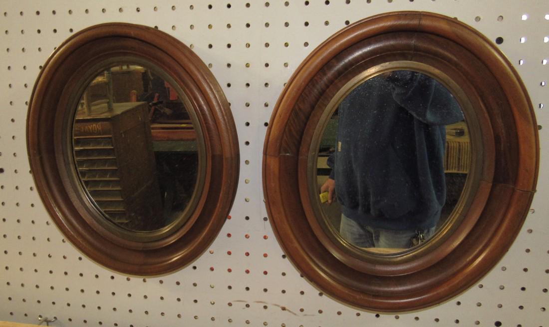 2 Deep Walnut Mirrors (1 of 1)