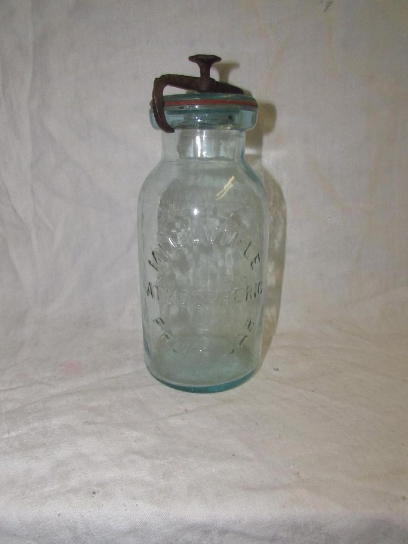 Millville Atmospheric Fruit Jar Whitall's Patent 1861 (1 of 5)