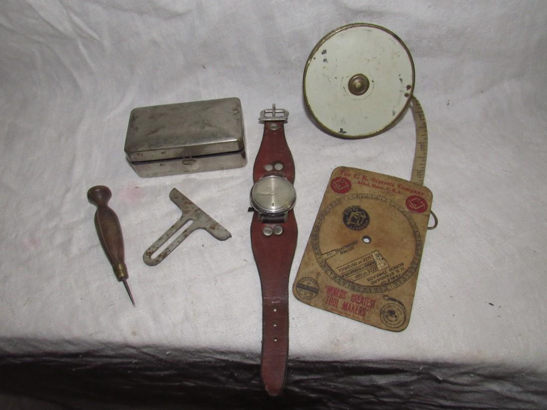 Accutron Watch Cloth Tape Measure Gem Razor Case (1 of 2)