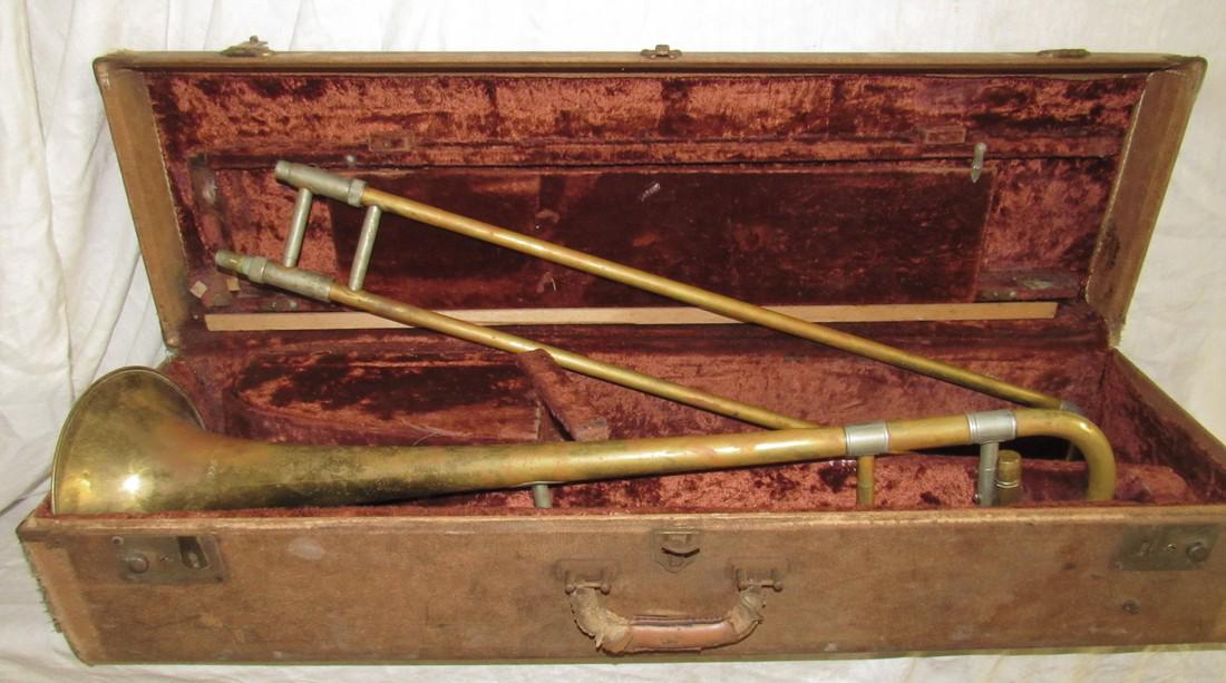 Vintage Buescher Trombone w/ Case (1 of 9)