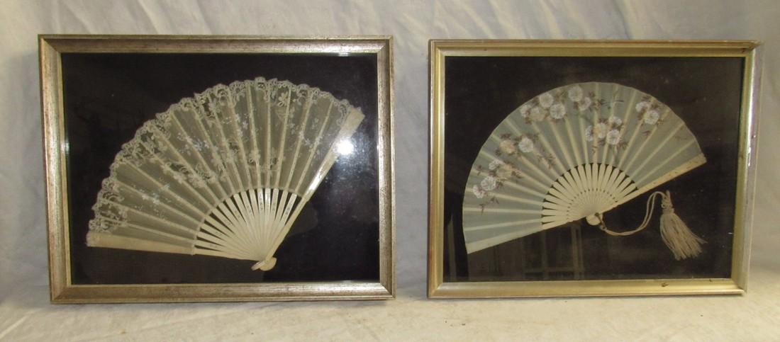 2 Framed Hand Fans (1 of 4)