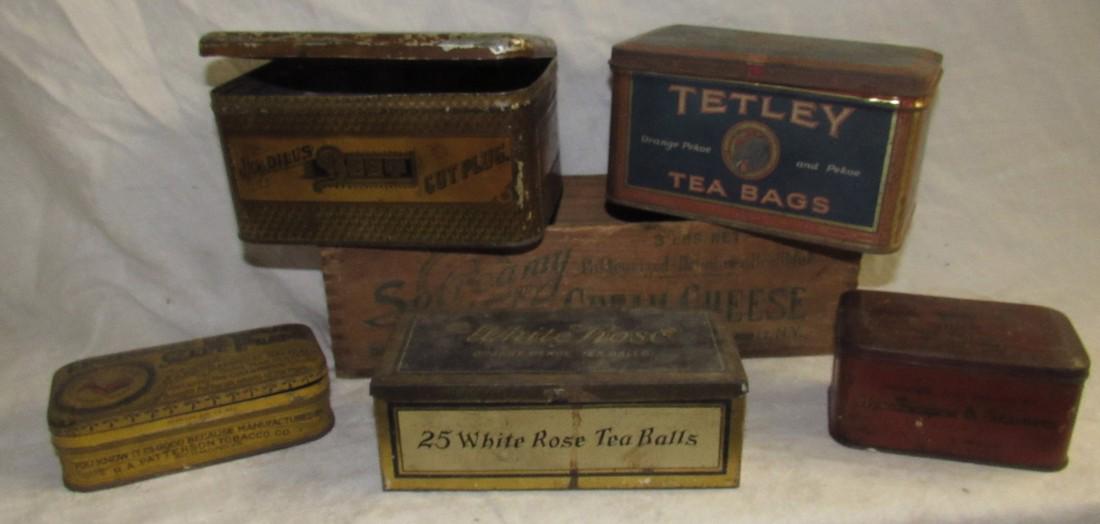 Honest Labor Cut Plug Tetley Tins & Cheese Box (1 of 2)