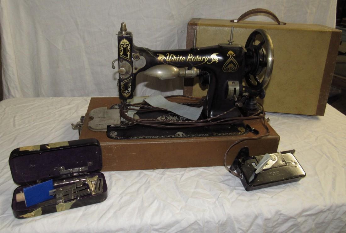 White Rotary Sewing Machine (1 of 8)