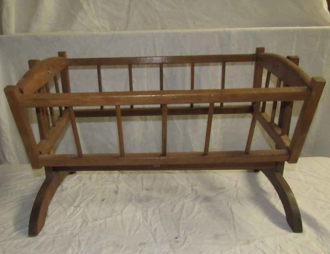 Baby Cradle: Approx. 14" x 25 1/2" x 15" tall