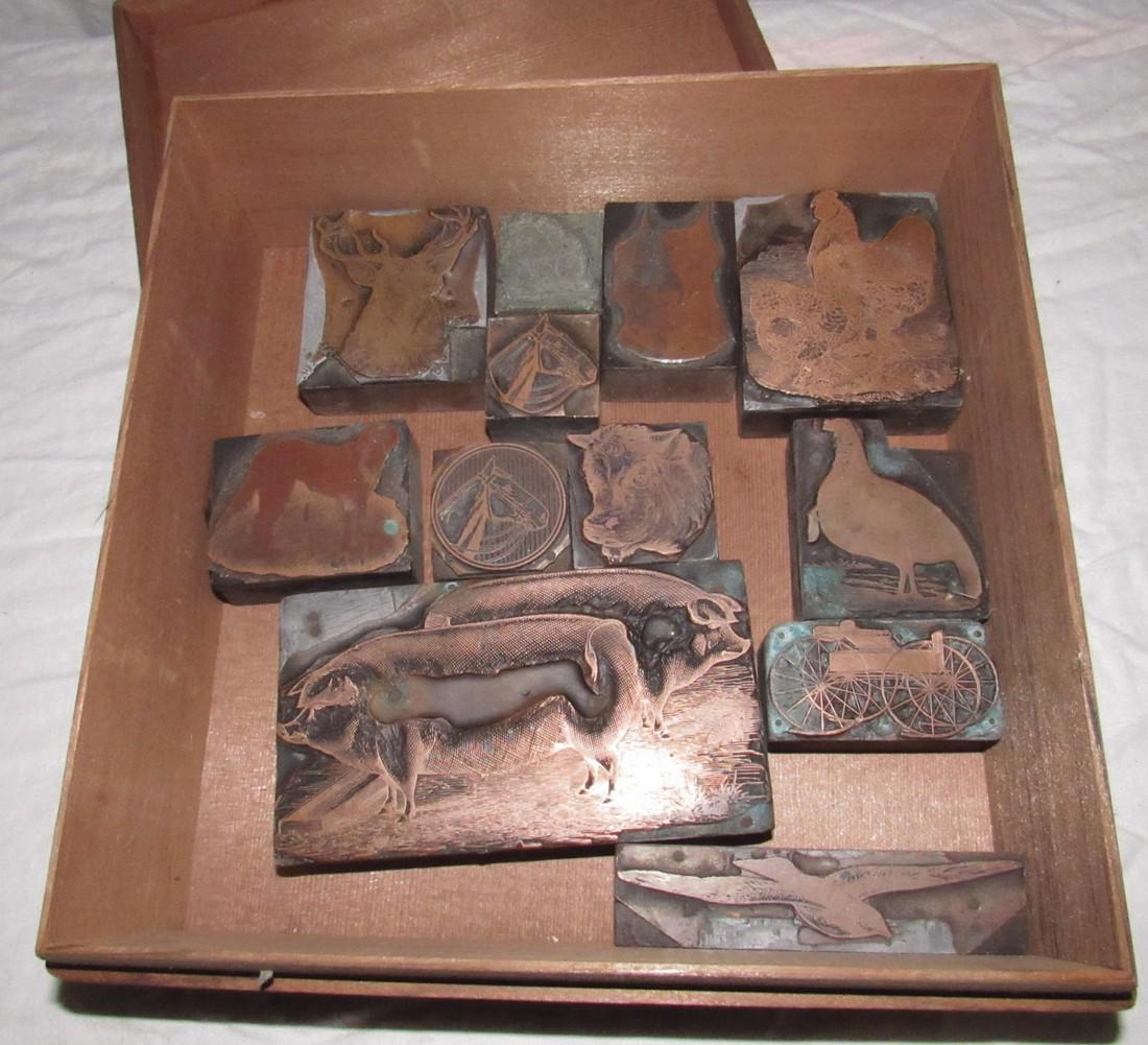 Animal Printers Blocks Deer Pigs Cow Turkey Wagon (1 of 3)