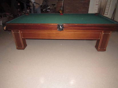 Brunswick Balke Collendar Madison Pool Table: In nice condition. Approx. 59 1/2" x 110" x 31 3/4" tall. PICK UP FOR THIS ITEM IS ON THURSDAY MARCH 22ND AT 12PM ONLY. LOCATED AT A RESIDENCE IN PHILLIPSBURG NJ. ADDRESS WILL BE EMAILED TO WINNING BI