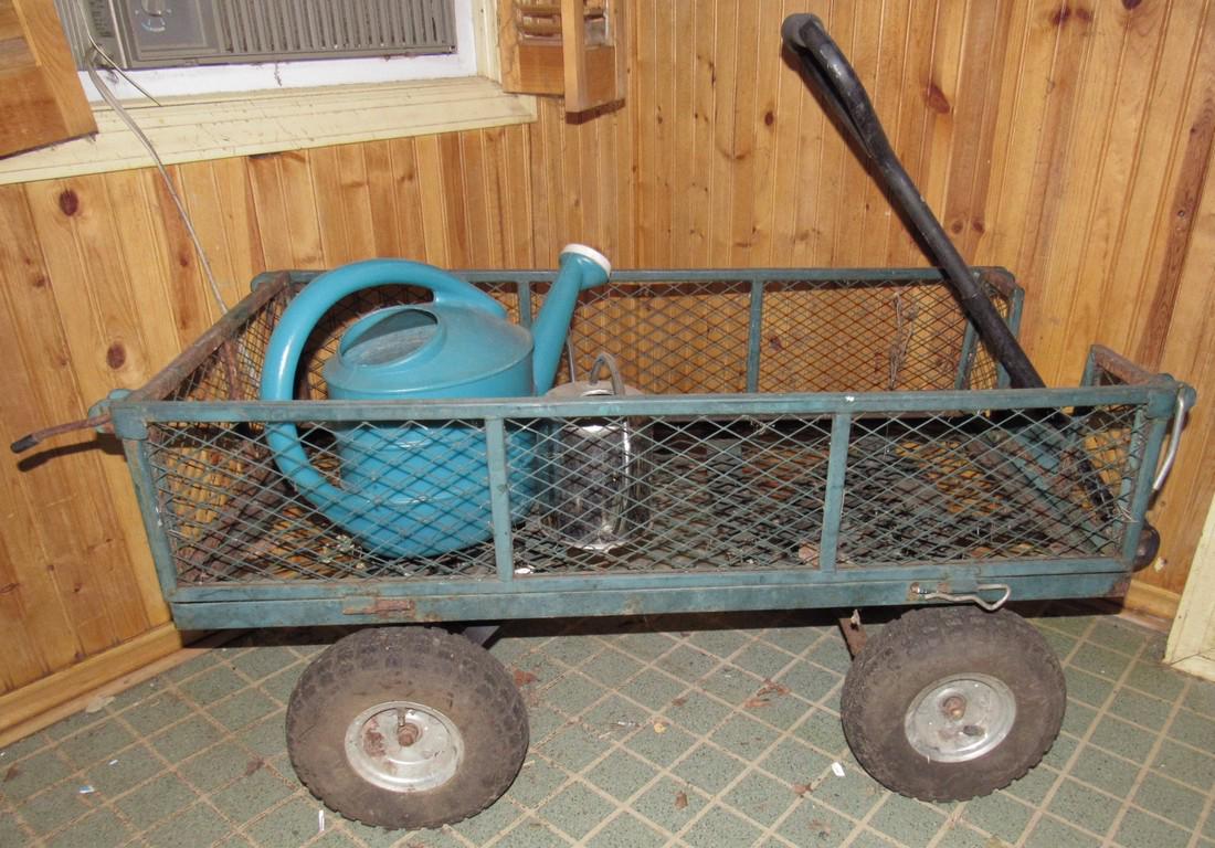 Metal Garden Wagon / Cart (1 of 2)