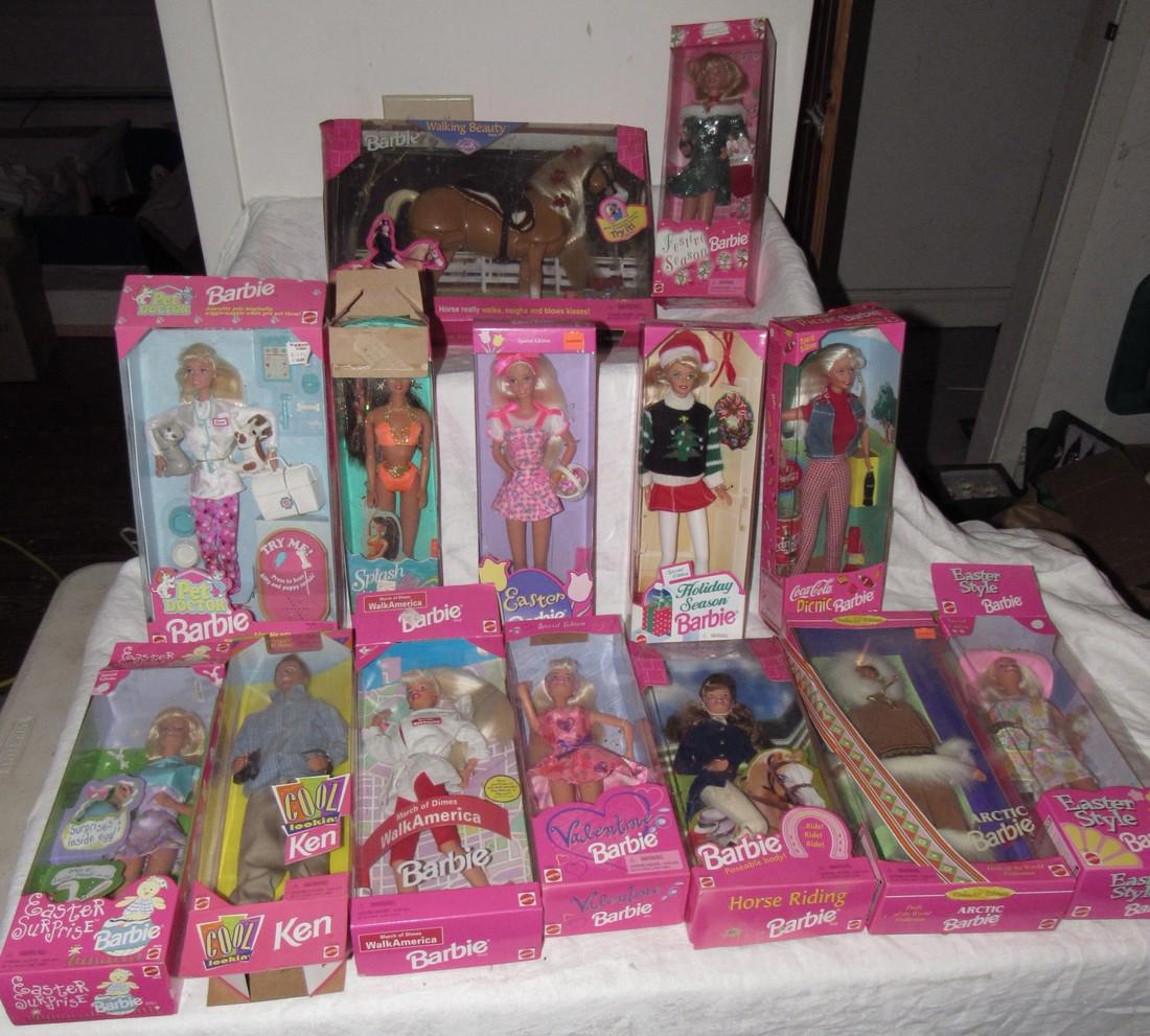 14 Vintage Barbie Dolls in Original Boxes - Mar 21, 2018 | M.J.