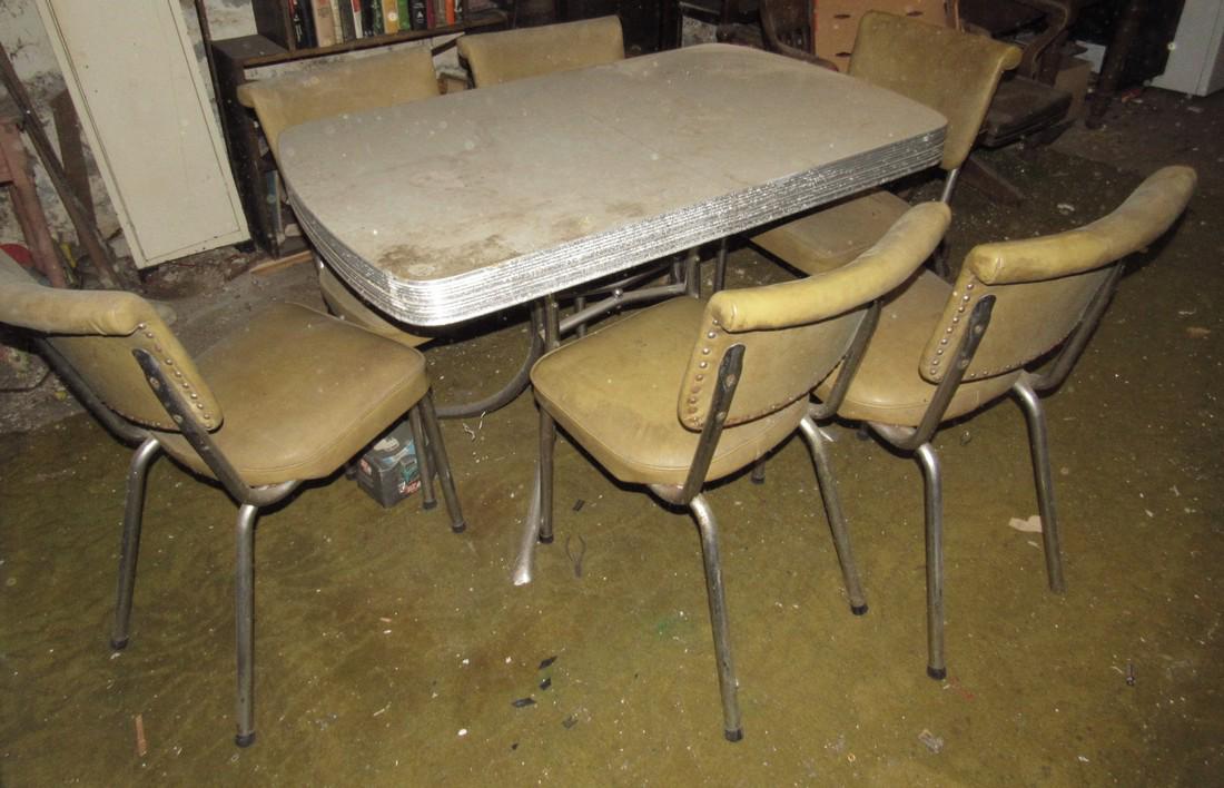 Art Deco Style Table and 6 Chairs (1 of 2)