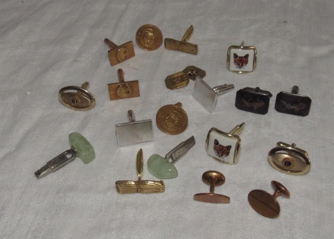 Cufflinks R14K Gold Sterling Silver & Lions Club (1 of 3)