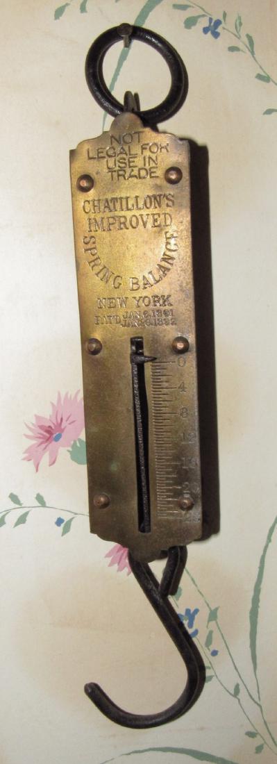 Chatillon 25 pound Scale: Scale.