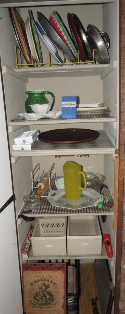 Platters Casseroles & Misc: Getting everything inside closet