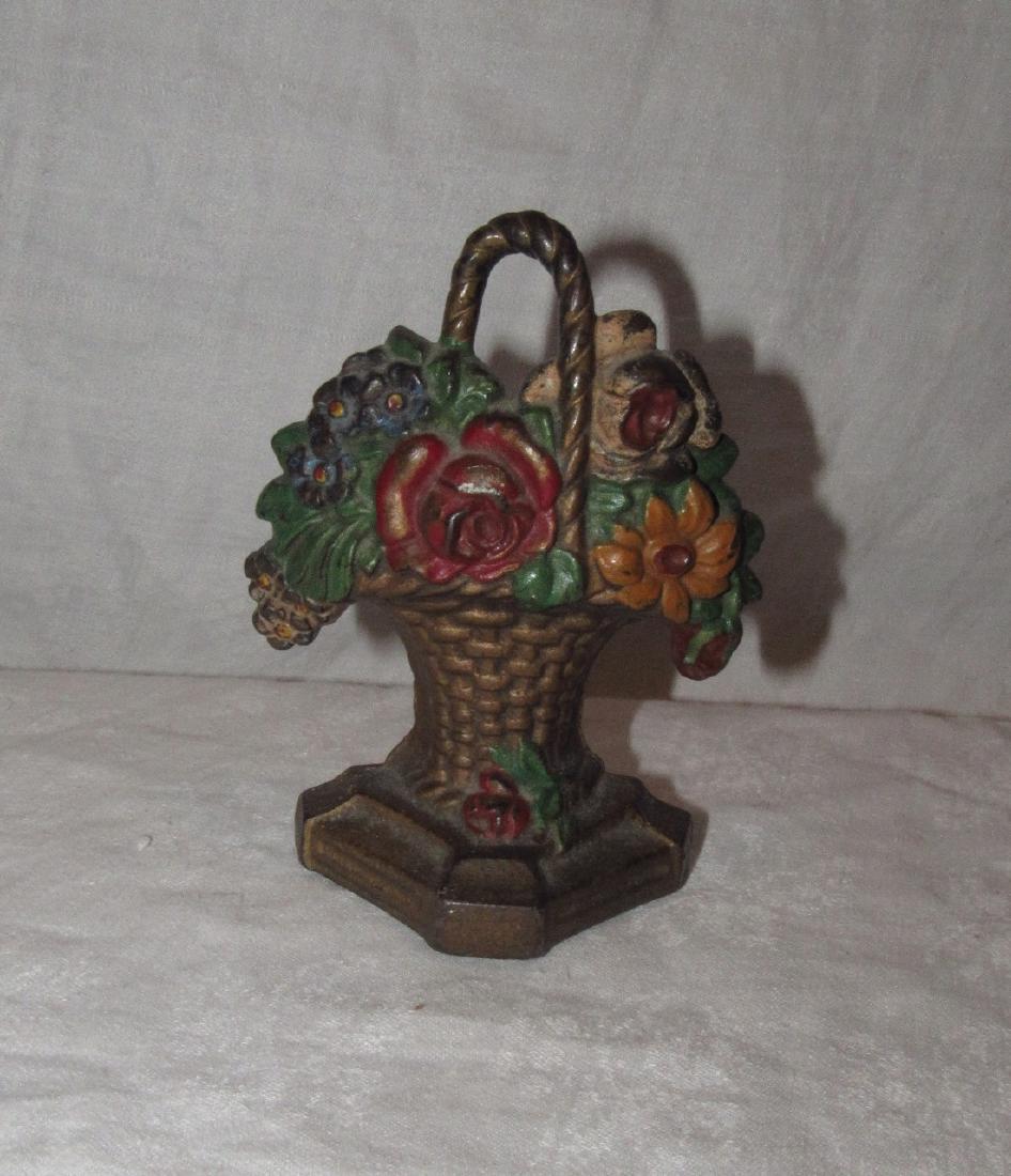 Flower Bouquet Cast Iron Doorstop (1 of 2)
