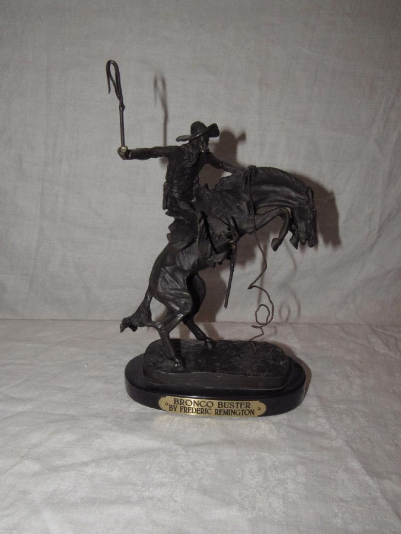 Frederic Remington Bronco Buster: Approx. 10 1/2" tall