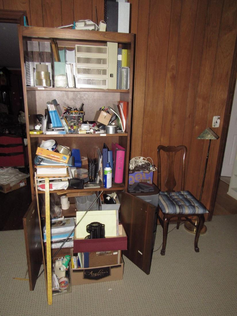 Bookcase Office Supplies Yardsticks Floor Lamp (1 of 7)