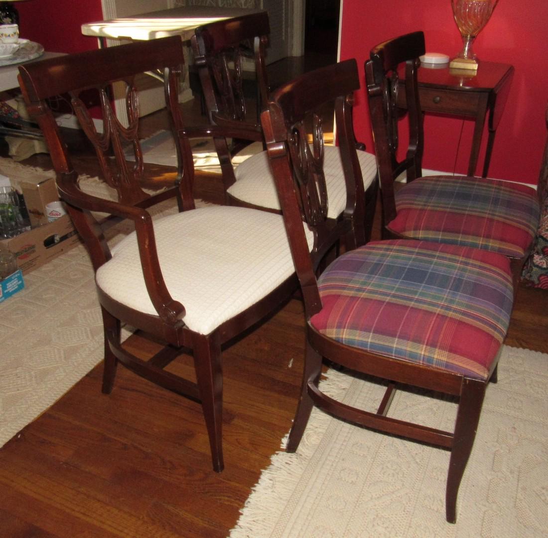 Set of 4 Empire Style Dining Room Chairs (1 of 4)