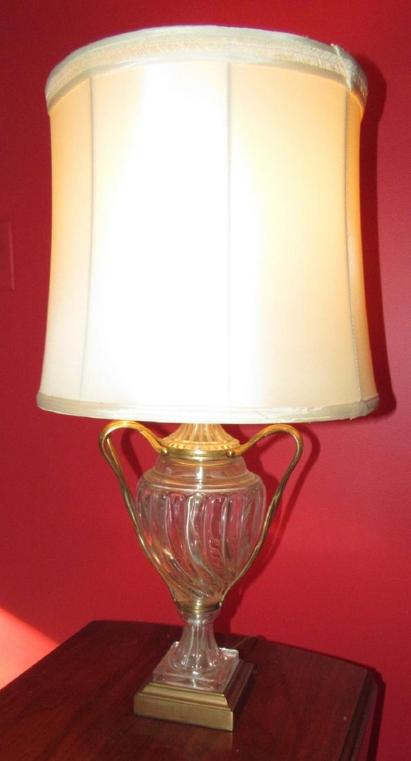 Pair of 2 Glass Table Lamps (1 of 4)