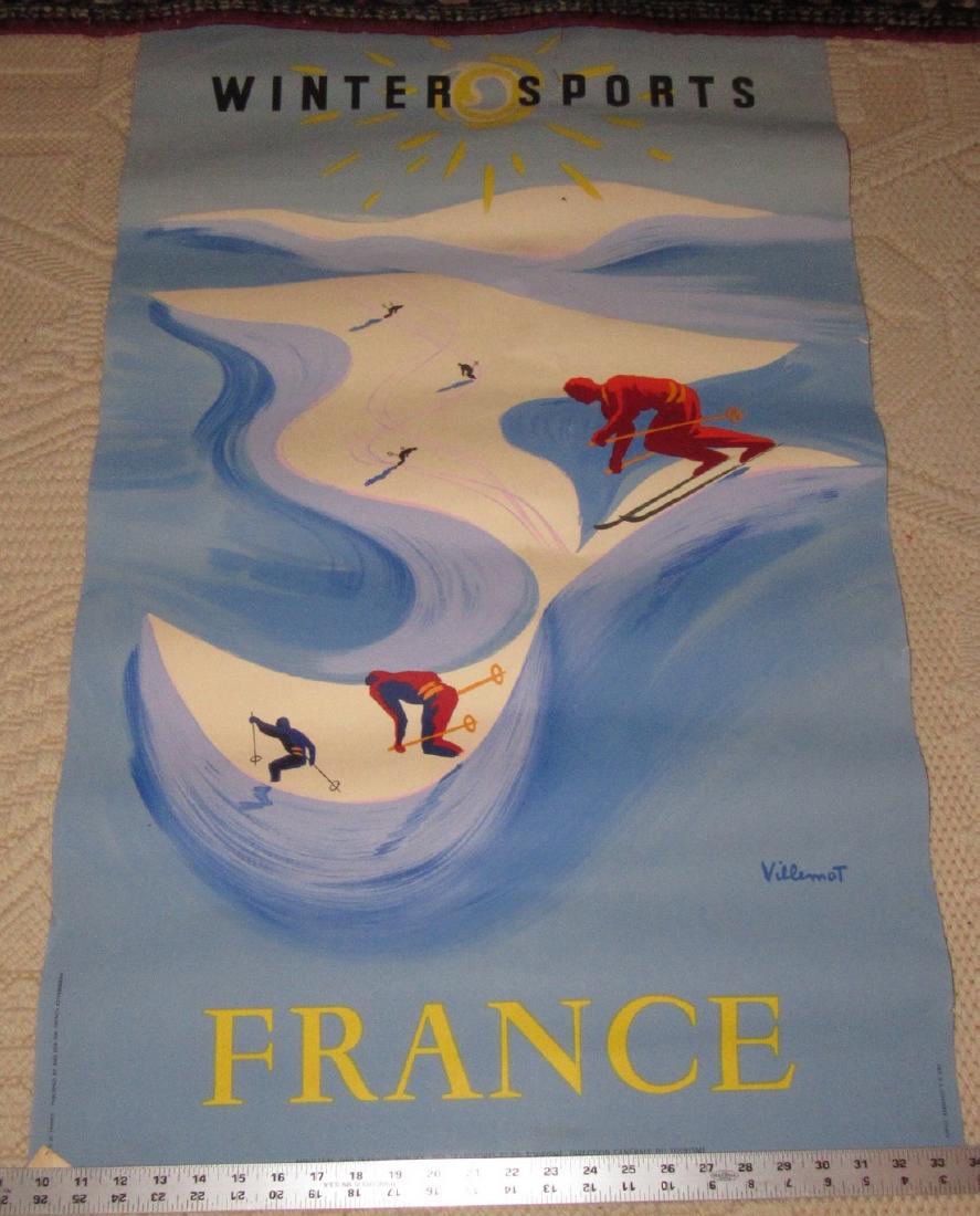 Villemot Winter Sports France Ski Mountain Poster (1 of 4)